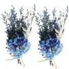 Flores decorativas 2 PCs Decoração de buquê seco