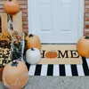 Mattor Autumn Welcome Door Mat Pumpkin Floor Fall Seasonal Thanksgiving Halloween inomhus utomhus entrédekor L5