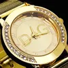 Orologi da polso 2023 a vendita calda in metallo femminile marchio di lusso DQG Crystal Quartz RELOJ non stampata Uomo da uomo in acciaio inossidabile casual di buona qualità Watch240409