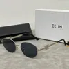 Spolaryzowane okulary przeciwsłoneczne Projektowanie okularów przeciwsłonecznych dla kobiet metalowe cienkie ramy luksusowe okulary letnie elipsa soczewka gogle aDumbral Sun Glass 6 kolorów opcjonalnie
