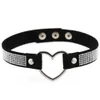 Chokers Gothic Black Spiked Punk Choker Kragen Spikes Nieten Nieten besetzt Chocker Halskette für Frauen Männer Bondage Cosplay Goth Je Dhgarden Dhjcs