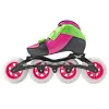 Sneakers Inline Speed Skates 4 Size Adjustable, for Adult Kid Children Adjustable Single Wash Shoes Inline Roller Skates 4*100mm Wheels
