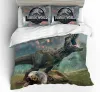 Ensemble de literie Jurassic Park 3D Kid Garçon à la maison DÉCORS TEXTILE LITS LIT SIGE COMFORTES COUPLE COUPLE COUPE DINOSAUR REBUT