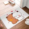 Bath Mats Bubu en Dudu Mat Hartbeer Waterdicht toilet voor douche Home Decor Non Slip voet aangepaste diy badkamer