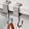 Nya justerbara roterbara avtagbara bordkantkrokar Metallskrivbordskrokar för skolkontorsväska Vattenflaska hängande krokar