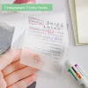 50sheet autocollants transparents autocolants coussin de carnet de notes de carnet.