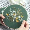 Kit de broderie motif de plantes de fleurs bricolage