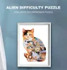Puzzle di puzzle per animali in legno per adulti un unico grazioso gatti puzzle dono per festività fai -da -te giochi interattivi giocattoli educativi per bambini