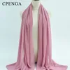 Ethnic Clothing Solid Color Chiffon Scarf For Muslim Women Eid Ramadan Hijab Long Women's Headscarf Head Wrap Islam Plain Hijabs