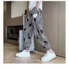 Summer Slim Pants Versatile Leggings for Men's Pants 2024 New Style Ruffled and Handsome Cropped Pants Trend Korean Loose Casual Pants