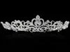 Bling Silver Crystals Tiaras Couronnes nuptiales perlées Bijoux en diamant Rugestone Bandeau de cheveux bon marché Accessoires Pageant Tiara1288211