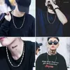 Kedjor gåvor sillbens kedja klumpiklass halsband mode manlig hiphop -stil unisex choker kläder tillbehör