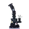 3D Eye Style Glass Tobacco Bongs Halloween Boscushs Pipes d'eau Piste de douche Pent.