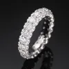Pierścień laboratoryjna 925 srebrne zaręczyny Srebrny Wedding luksus moissanite Pierścienie dla mężczyzn dla kobiet biżuteria dla przyjęć ślubnych Rozmiar 6-11