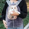 Cat Nosorierów zimowy pluszowy plecak na klatkę piersiową Wyjdź z przenośną torbą