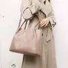 Tasche hochwertige weiche Lederhandtaschen für Frauen Messenger Elegante Schulter Damen große Kapazitätsanbeutel Sack