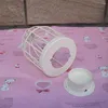 Candle Holders 3 Pcs Birdcage Candlestick Vintage Holder Cage Table Decoration For Home Wedding (White)