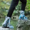1Pair-Qualitätsschuhe Abdeckung Regen wasserdichte Kinderschuhe Schuhschuhe Regenstiefel nicht rutschfeste Regenschuhabdeckung Wassersichere Schuhe