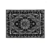 Wandteppiche schwarz -weiße Wandteppichstars Space Sun Trippy Moon Tischdecke Home Decor Beach Handtücher Yogamatten Decken Decken