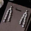 Necklace Earrings Set 2024 Libya Luxury Zirconia Wedding Fashion Jewelry UAE Glamorous Crystal Design CZ Elegant Styling Accessories 4