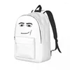 Aufbewahrungstaschen lustig der Mann Gesicht Cartoon für Teenager School Bookbag Daypack Grundschule High College Wanderung