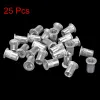 25-100pcs in lega di alluminio Rivnut #6-32 #8-32 #10-32 #10-24 1/4-20 Knurled Flat Head Filad Rivet Insert Nutsert Cap Recet Dado