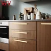 WV köksskåp förvaring handtag byråer garderob guld svart skåp lådor knoppar och drar möbler handtag hårdvara