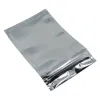 7*13 cm (2,75*5.11 ") foglio di alluminio trasusobile sustibile con cerniera in plastica in plastica pacchetto pacchetto sacche da bagno Mylar borse sacchetta di vendita al dettaglio ll