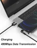 5V/3A 100W 5A Magnetyczne ładowarka ładowarka USB Micro Type-C kabel wtyczki 480 Mbps/s dla iPhone'a telefonu komórkowego Samsung Xiaomi