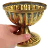 Vaser Dekorativ Vase Metal Gold Flower Centerpiece Table Vintage Pot Desktop Flowerpot Wedding Banket