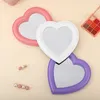 Web Celebrity Cosmetic Mirror Decorative Girl Heart Student Dormitory Portable Home Small Compact 240409