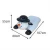 Thicken Snow Tube Tear Resistance PVC Snowman Shape Inflatable Snow Sled for Skiing