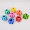 Dog Treat Ball Toy Funny Interactive Elasticity Pet Chew Ball Dogs Tooth Clean Balls of Food Extra-tough Rubber 7cm 5cm