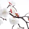 Dekorativa blommor 1 st konstgjord plommonblomma Cherry Blossom Home Decoration Wedding Holiday Fake