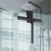 Douchekrop voor glazen deur douche wandschrijver reinigingsmiddel met siliconenhouder badkamer spiegel ruitenwisser schraper glas reiniging