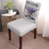 Lente bloemen lavendel vintage stoelhoes set keuken stretch spandex stoel slipcover home eetkamer stoel cover