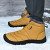 Scarpe da fitness uomini stivali da neve stivali invernali piattaforma di cotone peluche calde stivale da estate esternamente