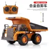 RC Brand Brand Remote Control Excavator 1/20 Digger Diecast Trattore a 11 canali con suono LED USB ricaricabile per il regalo per bambini