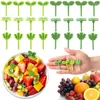 Fourks 8pcs Fruit Fruit Fork Soconde de dents Picks Points Feuilles Clover Plastic Decoration Boîte à lunch Boîte Bento Salade Dessert pour les enfants