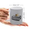 Muggar Slow Jamz White Mug Ceramic Tea Cup Birthday Gift Milk Cups and Escargot Rnb Snail Animal Chill Classical Music