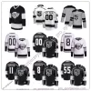 Лос -Анджелес индивидуальные Kings хоккейные майки 11 Anze Kopitar 8 Drew Doughty 99 Уэйн Гретцки 55 Quinton Byfield 22 Кевин Фиала 4 Роб Блейк 20 Luc Robitaille 12 Trevor Moore