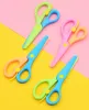 Cute Mini 137cm Safety Round Head Plastic Scissors Student Children Kids Paper Cutting Minions Supplies for Kindergarten School