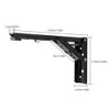 8/10/12Inch Triangle Folding Angle Bracket Heavy Support Adjustable Wall Shelves Mounted Table Shelves Home Hardware