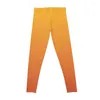 Pantalon actif orange gradient leggings sports de vêtements de gymnase pour les femmes au gymnase