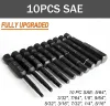 20 PCS HEX HEAD ALLEN WRENCH DRILL BIT SET 10PC 메트릭 10pc 임페리얼 1/4 "퀵 릴리스 생크 자기 드라이버 비트 세트