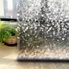 Fönsterklistermärken CottonColors PVC Films täcker vattentätt no-lim 3D Static Cobblestone Decorative Glass Home Decor 45 x 200 cm