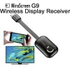 Box Mirascreen G9 Plus Wireless HDMI Android TV TV Stick Miracast AirPlay Mirror écran miroir Ezmira Cast 5G 4K 1080p pour iPhone PC