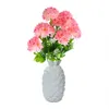 Flores decorativas Plantas de varanda Peony artificial para casamento de crisântemo de casamento sacrifício de flor de plástico