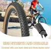 Zukka 1 -piece bergbruine zijfietsband 20/22/20/26/27,5/29 inch sterke grip fietsband voor MTB mountainbicycle fietsband