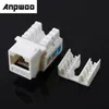 Anpwoo 5pcs Cat5e 110 Punch Down Keystone Jack RJ45 CAT5 Network